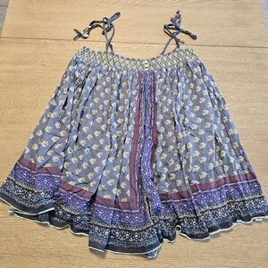 Intimately Free People Bandana Print Sleeveless Romper Cover Up Smocked Medium